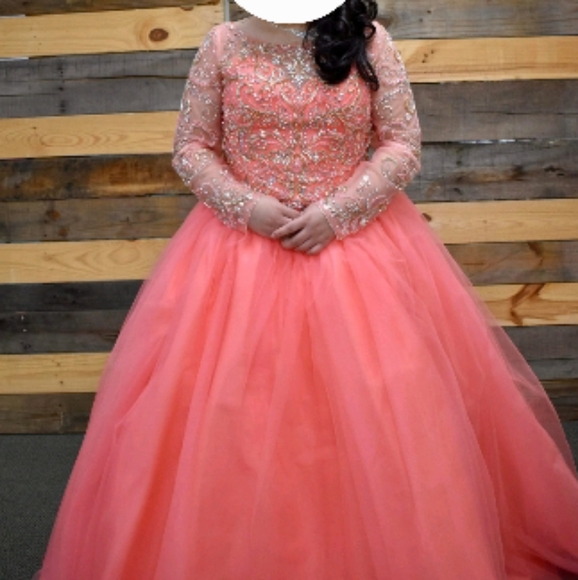 Formal dress, size 60, pink,ball gown - Picture 1 of 3